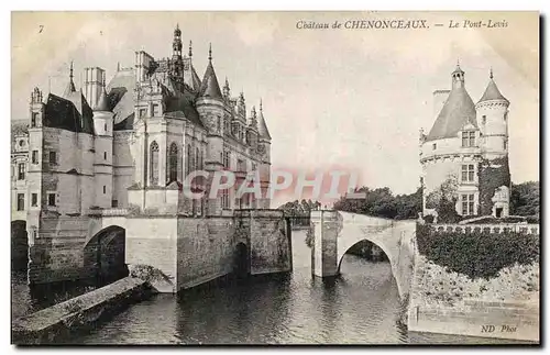 Ansichtskarte AK Chateau De Chenonceaux Le Pont Levis