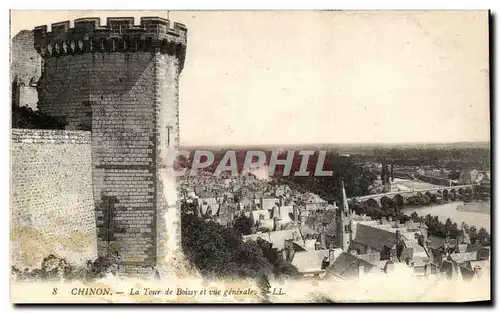 Ansichtskarte AK Chinon La Tour De Boissy Et vue Generale