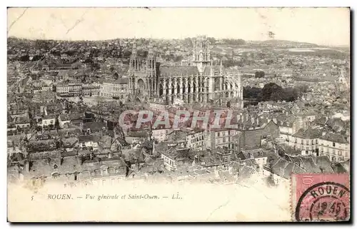 Ansichtskarte AK Rouen Vue Generale Et Saint Ouen