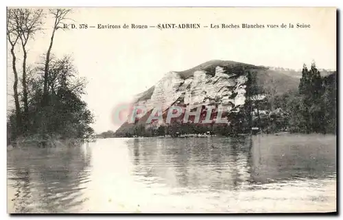 Ansichtskarte AK Environs De Rouen Saint Adrien Les Roches Blanches Vues De La Seine