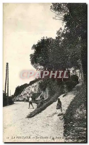 Cartes postales La Fontaine La Chapelle Et La Route De Rouen