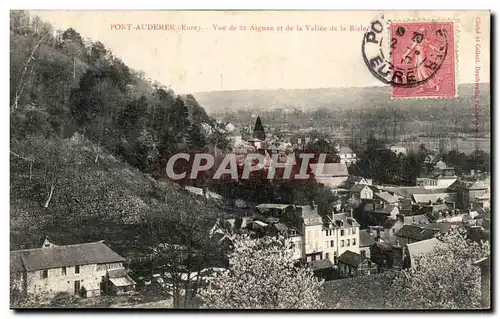 Cartes postales Pont Audemer Vue de St Aignan et de la Vallee de la Risle