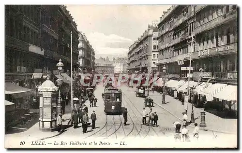 Ansichtskarte AK Lille La Rue Faidherbe et la Bourse