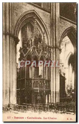 Cartes postales Rouen Cathedrale La Chaire