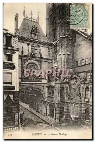 Cartes postales Rouen La Grosse Horloge