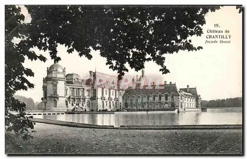 Ansichtskarte AK Chateau de Chantilly facade Ouest