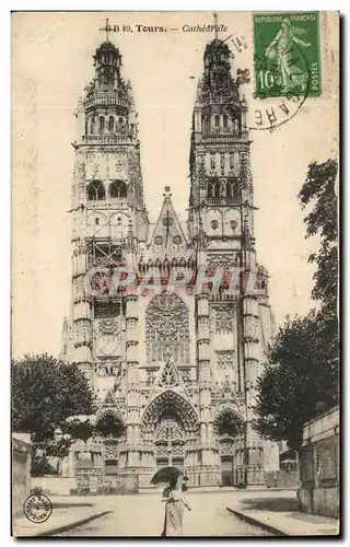 Cartes postales Tours Cathedrale