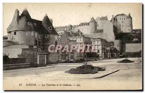 Cartes postales Dieppe Les Tourelles et le Chateau