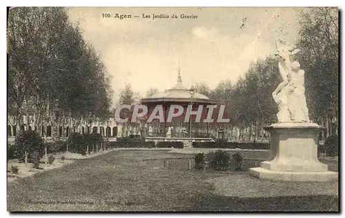 Cartes postales Agen Les Jardins du Gravier