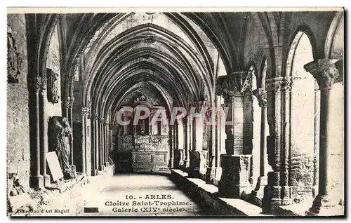 Cartes postales Arles Cloitre Saint Trophime Galerie