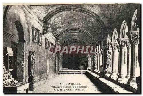 Cartes postales Arles Cloitre Saint Trophime Galerie