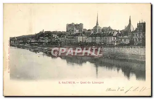 Ansichtskarte AK Saumur Quai De Limoges