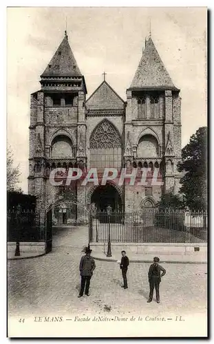 Ansichtskarte AK Le Mans Facade De Notre Dame De La Couture