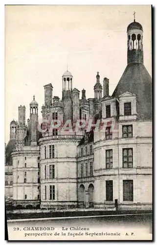 Ansichtskarte AK Chambord Le Chateau Perspective De La Facade Septentrionale