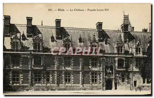 Cartes postales Blois Le Chateau Facade Louis XII