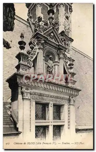 Cartes postales Chateau de Blois Fenetre Aile Francois 1er