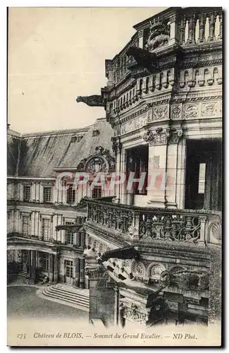 Cartes postales Chateau de Blois Sommet du Grand Escalier