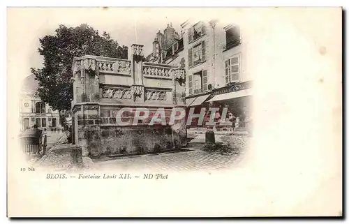 Cartes postales Blois Fontaine Louis XII