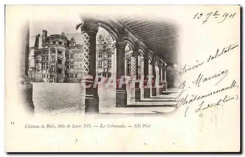 Ansichtskarte AK Chateau de Blois Aile de Louis XII la Colonnade