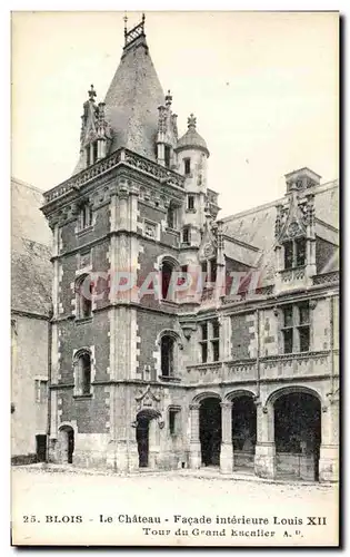 Cartes postales Blois Le Chateau Facade Interieure Louis XII Tour du Grand Escalier