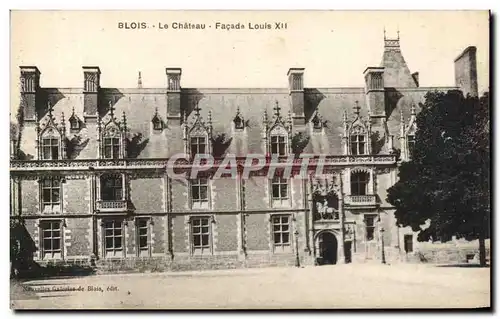 Cartes postales Blois Le Chateau Facade Louis XII