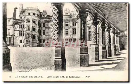 Ansichtskarte AK Blois Le Chateau Aile Louis XII La Colonnade