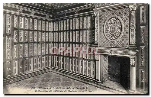 Cartes postales Chateadu De Blois Aile de Francois 1er Bibliotheque de Catherine de Medicis