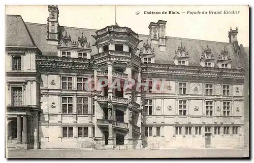 Ansichtskarte AK Chateau de Blois Facade du Grand Escalier