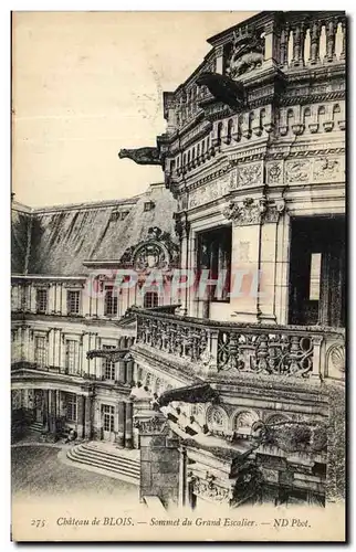 Cartes postales Blois Chateau De Blois Sommet du Grand Escalier