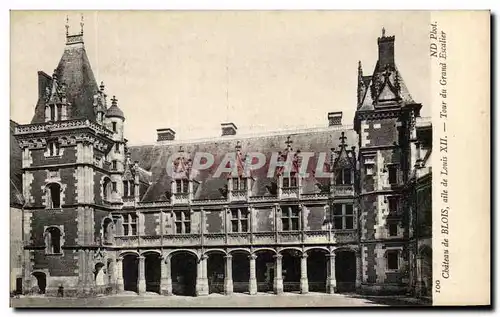 Ansichtskarte AK Blois Chateau de Blois aile de Louis XII Tour du Grand Escalier