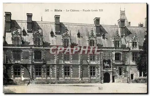 Cartes postales Blois Le Chateau Facade Louis XII