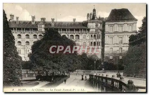 Cartes postales Blois Le Chateau La Facade Francois 1er