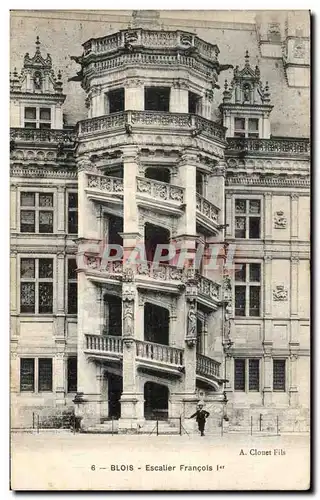 Cartes postales Blois Escalier Francois 1er