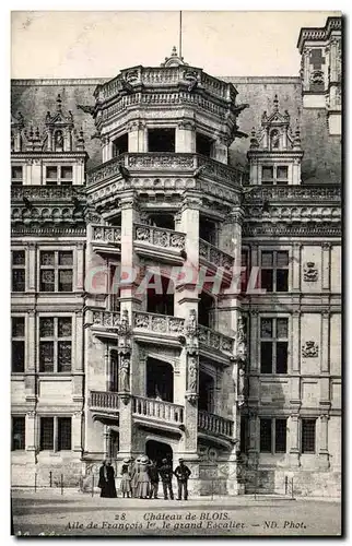 Ansichtskarte AK Chateau de Blois Aile de Francois 1er le grand Escalier