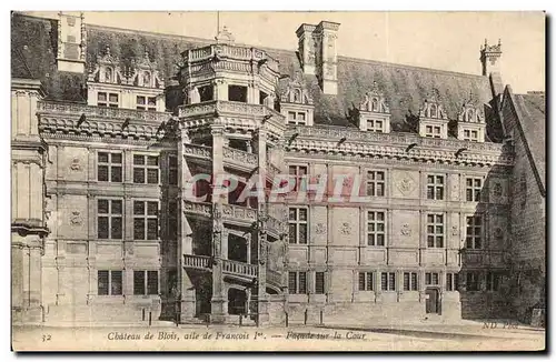 Ansichtskarte AK Chateau de Blois aile de Francois 1er Facade sur la Cour