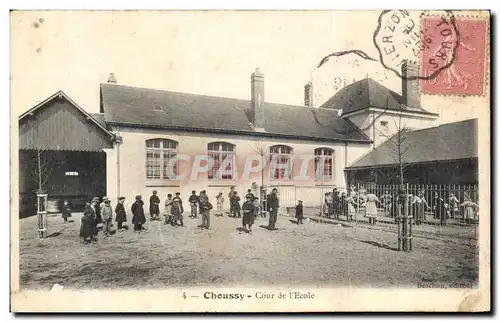 Cartes postales Choussy Cour de I&#39Ecole