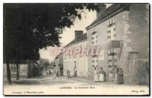 Cartes postales Landes La Grande Rue