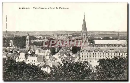 Cartes postales Vendome Vue Generale prise de la Montagne