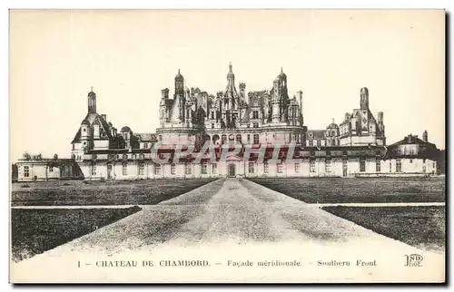 Ansichtskarte AK Chateau De Chambord Facade meridionale