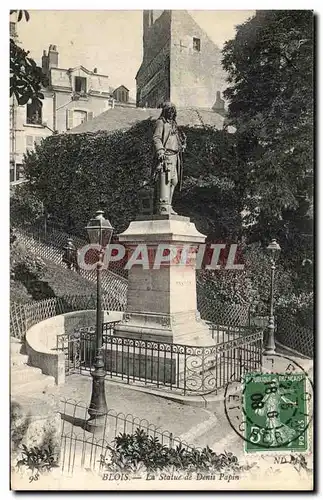 Ansichtskarte AK Blois La statue De Denis Papin