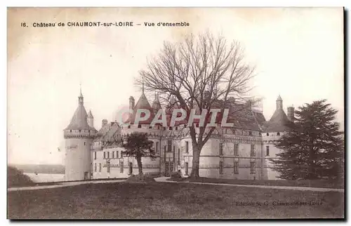 Cartes postales Chateau De Chaumont Sur Loire Vue D&#39Ensemble