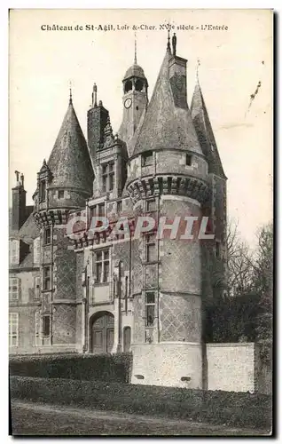 Cartes postales Chateau De St Agil Loir Cher L&#39Entree