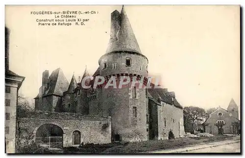 Ansichtskarte AK Fougeres Sur Bievre Le Chateau Construit sous Louis Pierre de Refuge