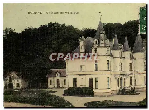 Ansichtskarte AK Bourre Chateau de Wallagon (carte toilee)