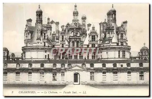 Ansichtskarte AK Chambord Le Chateau Facade Sud