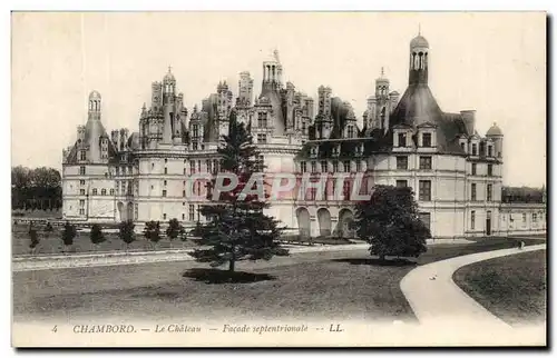 Cartes postales Chambord Le Chateau Facade Septentrionale