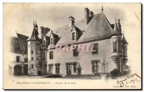 Cartes postales Chateau de Chaumont Facade sur la Cour