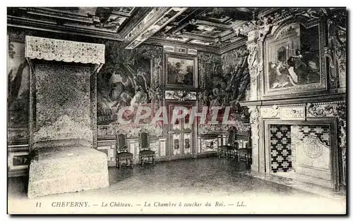 Ansichtskarte AK Cheverny Le Chateau La Chambre a coucher du Roi