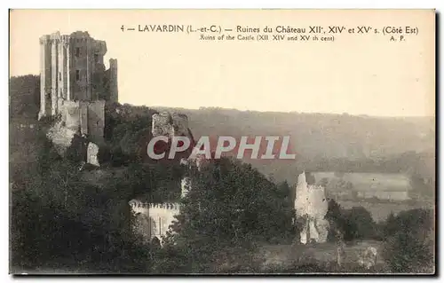 Cartes postales Lavardin Ruines du Chateau