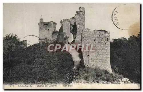 Cartes postales Vendome Ruines du Chateau